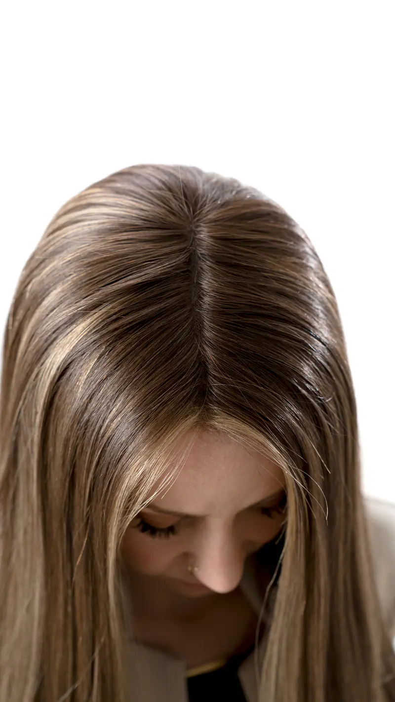Jane20 Toffee Frappe long hair wig image 6