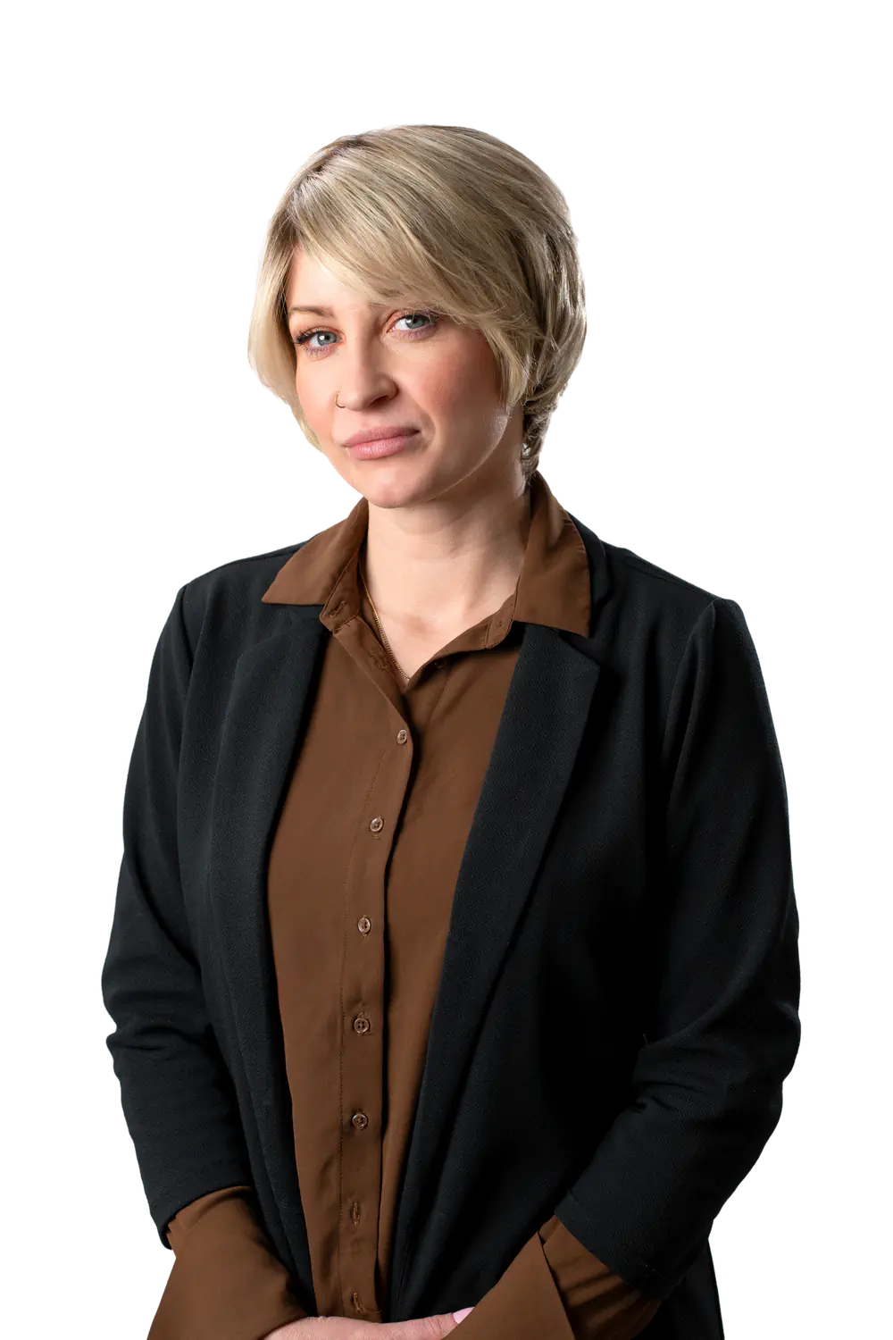 JaneEU short wig with curtain bangs